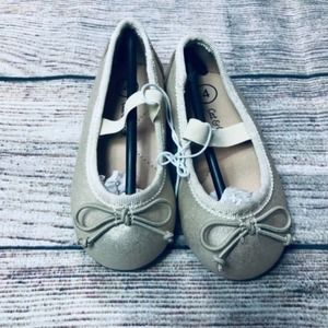 NWT Cat&Jack baby sz 4 Gold Ballet Flat